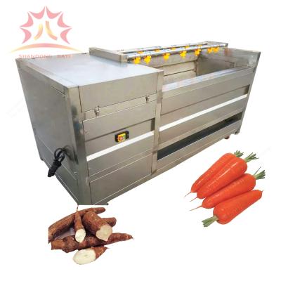 China Adjustable Speed ​​Potato Sweet Potato Carrot Peeling And Washing Machine for sale