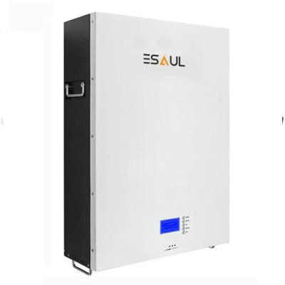 China Storage Systems ESAUL Solar Power Wall 24v 48v 100ah 150ah 200ah Intelligent Solar Lithium Battery For Off-Grid Energy Storage System for sale