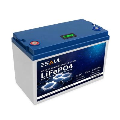 China Bluetooth ESAUL Lifepo4 Battery 12v 24v 100Ah 200Ah For Golf Car Cart General Lithium Battery Pack Rechargeable Easy To Parallel for sale