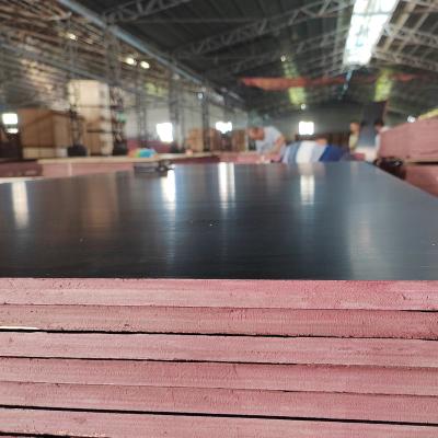 China Modern 1220*2440mm Brown And Black Poplar Core Film Faced Plywood For Concrete Formwork for sale