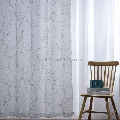 China Blackout Grommet Blackout Printing Ready Made Curtain For Living Room for sale