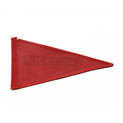 China Small Mini Reflective Triangle Shaped String Flags Durable Light Weight Attracting Reflective Flag Net for sale