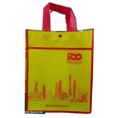 China Handled Advertising Gift Bag Multicolor Optional Nonwoven Bag for sale