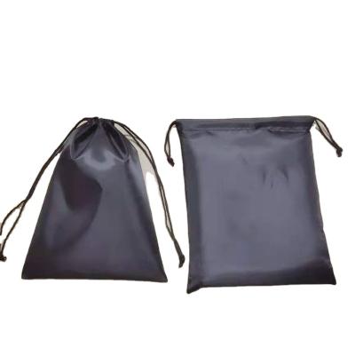 China Other Promotional Luxury Small Satin Canvas Cotton Muslin Black Drawstring Bags for sale