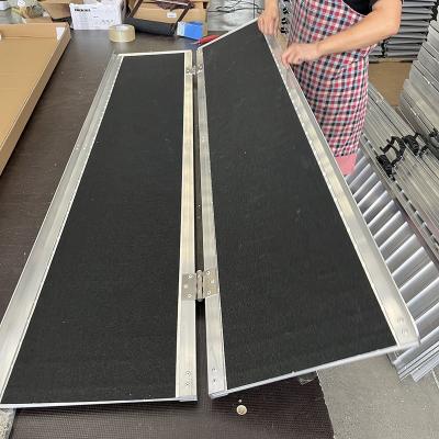 China Fit for car 5ft aluminum folding wheelchair ramp for stair for sale