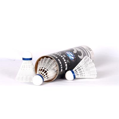 China Professional competition badminton shuttlecocks plastic nylon shuttles shuttlecock wholesale outdoor game nylon OEM for sale