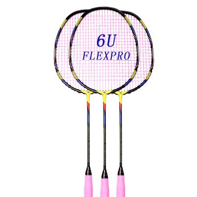 China FLEXPRO Badminton Racket SEER 6U Light Racket Training Badminton Racket Professional FOB DDP OEM Game for sale