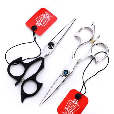 China Barber Scissor Professional Haircut Scissors Set Viable Black Hair Care Styling Cutting Scissors for sale