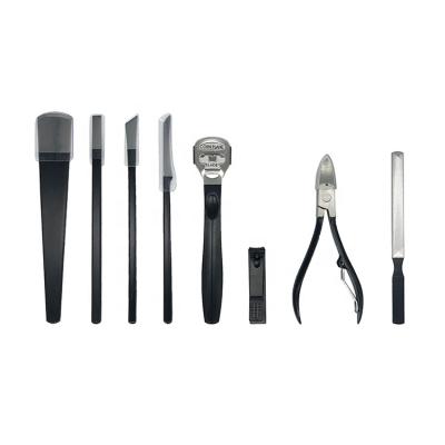 China Personal Care OEM Supply Stainless Steel Manicure Tool Kit Manicure And Pedicure Set Professional Manicure Kit Black for sale