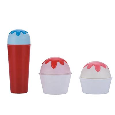 China Liquid package (lotion cosmetics carton cute ice shape toner bottle plasti jar case jar 50g 80g for sale