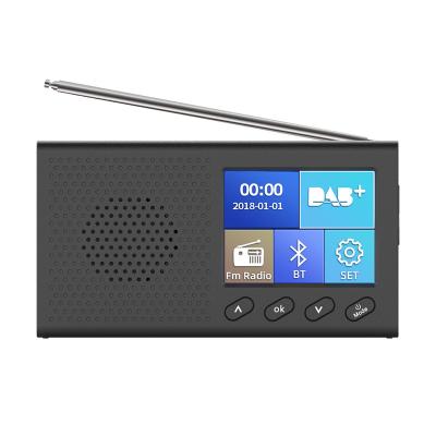 China Hot Selling 2021 New Style PORTABLE 2.4inch Mini Color Screen FM Digital DAB Digital Radio Player With Wholesale Price for sale