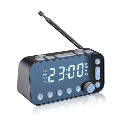 China Wholesale PORTABLE Bedside Alarm Clock DAB/FM Radio Receiver With 3.5inch Large Screen 2USB Loud Speaker DAB Radio Left OEM LED for sale