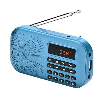 China 3W 45mm 3W 45mm Loud Speaker Rechargable Lithium Battery Loud Speaker Lithium Battery Outdoor Rechargeable Surface With MP3 Player Pocket UV Coating Mini Portable Radio for sale