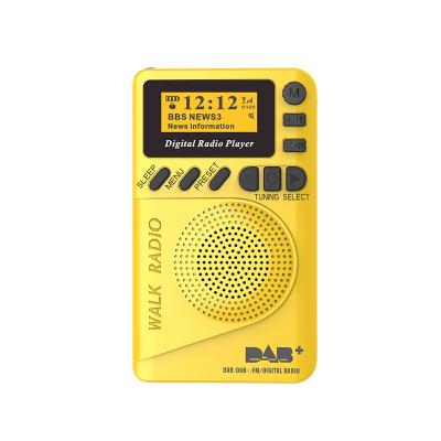 China 2021 New Release PORTABLE Mini DAB/DAB+ Digital Li-ion 1000mAh Built-in Rechargeable Battery Portable Radio FM Receiver for sale