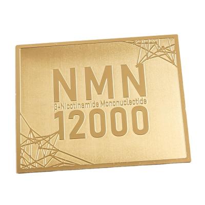 China Europe Style Fashion Gold Stainless Steel Nameplate Acid Etching Blank Sign for sale