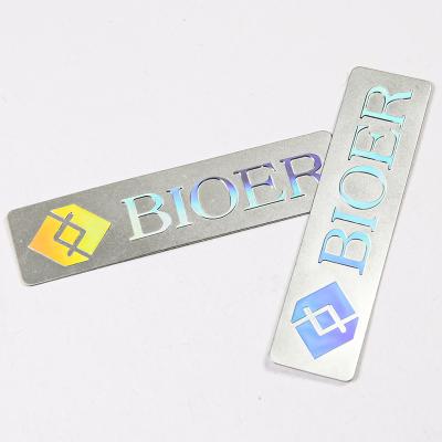 China Europe factory price custom parts rectangle ultra thin blank stamping multicolor letter printed nameplate for sale