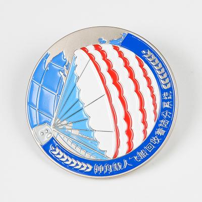 China Logo Security Pattern High Quality Custom Zinc Alloy Metal Plated and Painted Badge from Europe for sale