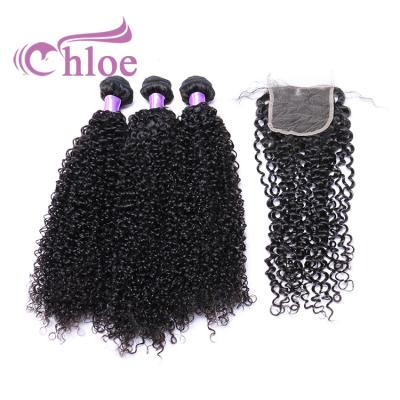 China Full Thick From Weft To End 100% Unprocessed Curly Hair Bundles Wholesale Brazilian Virgin Hair Kinky Curly for sale