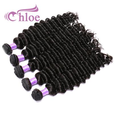 China Full Thick From Weft To End Deep Wave Chloe Alibaba Brazilian Hair Wholesale Distributors In Hair Extension Products for sale