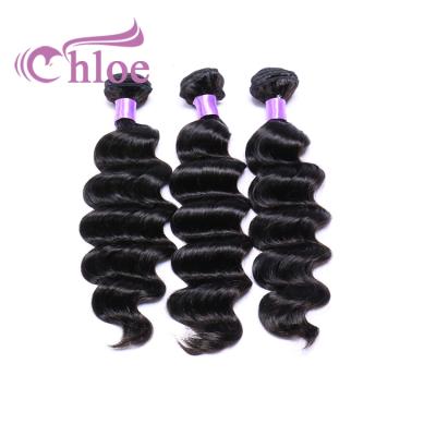 China Chloe Wholesale Prices 3 End Weft Thick Full Bundles Brazilian Hair Weave For Pony Tail Brazilian Hair In Mozambique for sale