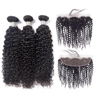 China Price Listing 100% Natural Raw Indian Unprocessed Virgin Indian Human Hair Temple Thick Full Weft To End Curly Curly for sale