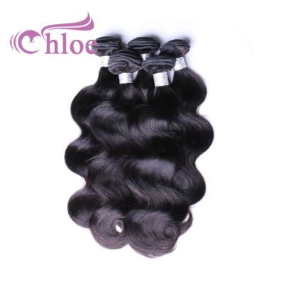 China Full Thick From Weft To End Unprocessed Double Weft Grade 10a 18 Inch Peruvian Virgin Human Hair Bundles Body Wave Hair for sale