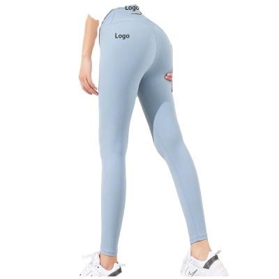 China High Waist Gym Women Leggings Yoga Tights Rpet Cutout Recycled Warm Back Breathable Repreve Sale Tummy Control Bare Butt Lift Seamless for sale