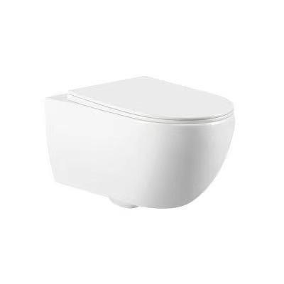 China Double-Flow Wall Hanging Bathroom Toilet P Trap 180mm Cabinet Wall Mounted Washdown European Standard for sale