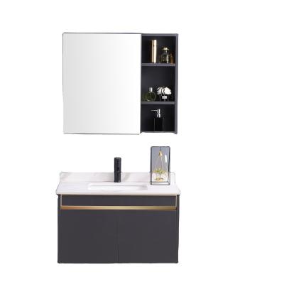 China Modern XICI Mirrored Bathroom Cabinet With Cheap Ceramic Basin Stainless Steel for sale