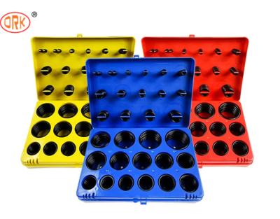 China Black 382pcs Leakproof NBR O Rings In Red Blue Yellow O Ring Kits For Truck for sale