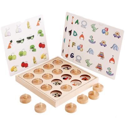 China 2 Years+ Montessori Toys Intelligence Memory Wooden Logic Training Chess Game For Kids Educational Toy for sale