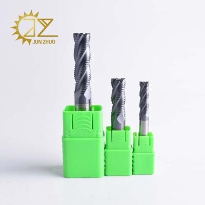 China Stainless Steel Roughing Hand Solid Carbide 4 Flutes Edge Slot Milling Cutter for sale