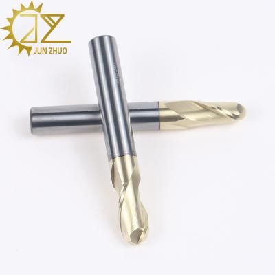 China Custom Cuttig Metal Junzhuo Ball Nose End Mill Cutter Tools CNC Router Bit Cutter Tungsten Carbide For Cobalt Cast Coper Steel Material for sale