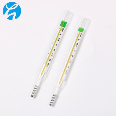 China Protective Glass Eco-friendly Thermometer Without Mercury Oral For ARMPIT Household Size Underarm for sale