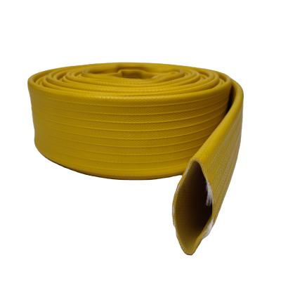 China Logo Color Custom Yellow 2 Inch Nitrile Rubber Layflat Hose Duraline Fire Hose 2.5