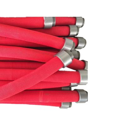 China Coal Mine Porcelain High Pressure Double Jacket Semi Rigid Fire Hose With Coupling for sale