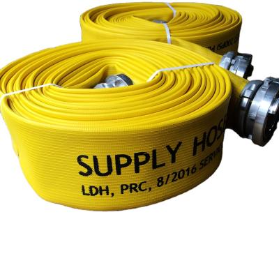 China Oil / Water Delivery 4 Inch Double Type Three NBR Rubber Fire Fighting Hose for sale