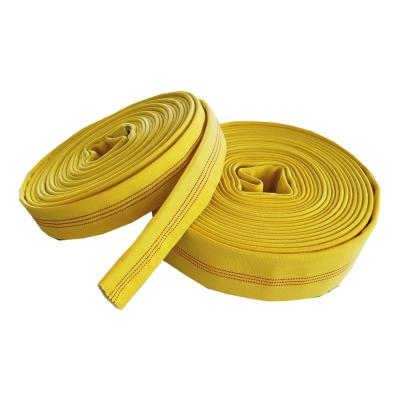 China 400psi 1.5 Inch 50ft Porcelain Jacket Wear-Resisting Double Canvas Lining Fire Water Fighting Hose for sale