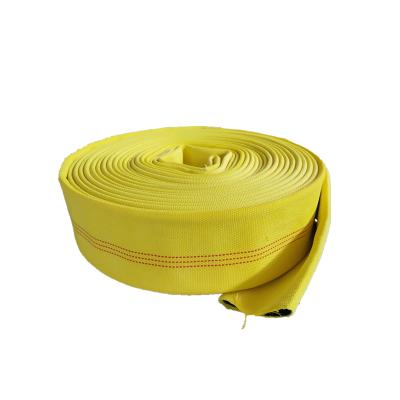 China 400psi 2.5 Inch 50ft Porcelain Color Double Jacket Wear-Resisting Canvas Lining Fire Water Fighting Pipes for sale