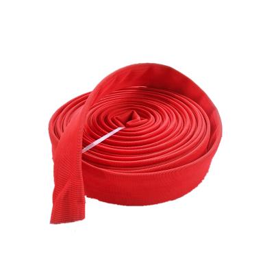 China Flexiable 3 Inch Color Water Delivery Agriculture Rubber Canvas Cover Lined Pipes For Farm Irrigation for sale