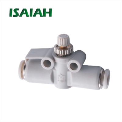 China Advertising Company Good Quality Plastic Mini Pipe Air Flow Control Throttle Valve for sale