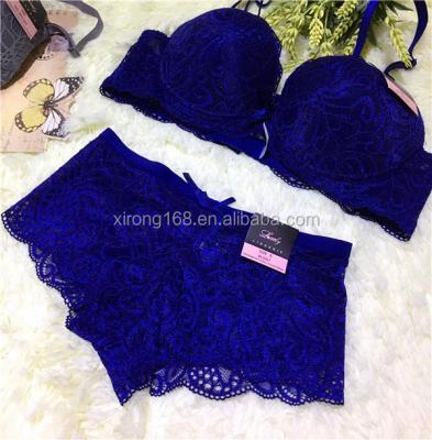 China QUICK DRY plus size lace bra sexy net designs ladies bra and panties for sale