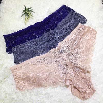 China Antibacterial Lace Big Size Sexy Panties for sale