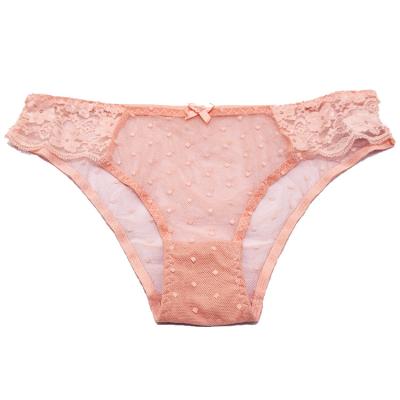 China Antibacterial Custom Design Mid Waist Knickers Women Lace Up Underwear Panties for sale