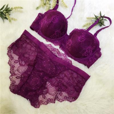 China Manufacturer Wholesale High Quality Breathable New Design Lady Sexy Bra Panty Set for sale