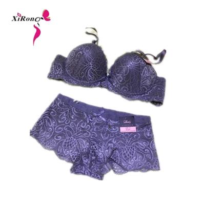 China Breathable Wholesale Sexy Triumph Push Up Bra Panty Set for sale