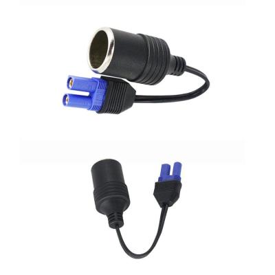 China EC5 Solar Panel Connector To Car Cigarette Lighter Socket Power Cable Car Battery Cable For Battery Charging for sale