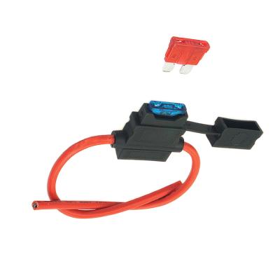 China Rated at 30 Amp Fuse Holder 12AWG Wiring ATC/ATO 30AMP Integrated Fuse Blade Fuse Holder Automotive for sale