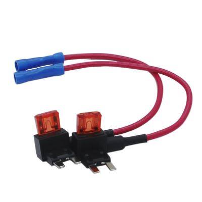 China New Standard 3A/5A/7.5A/10A/15A/20A 22AWG ACU Blade Fuse Holder In Line ATO Fuse Tap Fuse Holder FOR Automotive for sale