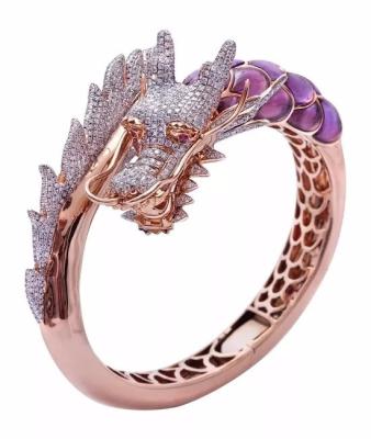 China Hiphop Chinese Lucky Dragon Imperial Fashion Rings Adjustable Jewelry Wholesale Open Women Rings for sale